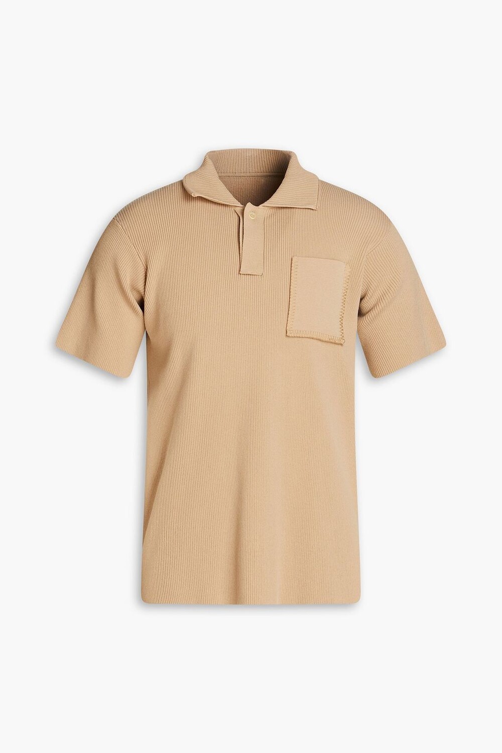 

Рубашка-поло Baunhila из хлопка в рубчик JACQUEMUS, песочный