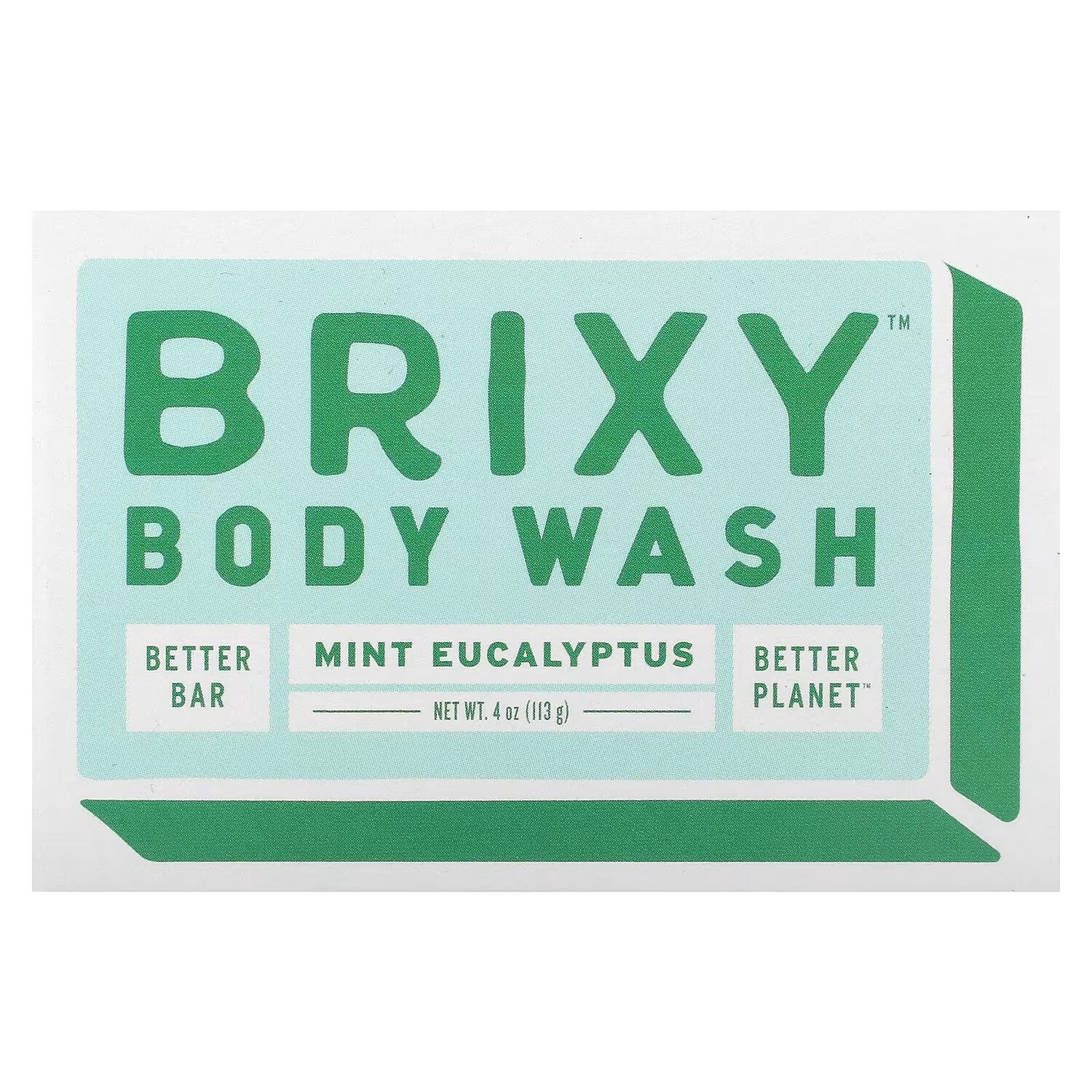 

Батончик Brixy Body Wash Bar с мятой и эвкалиптом