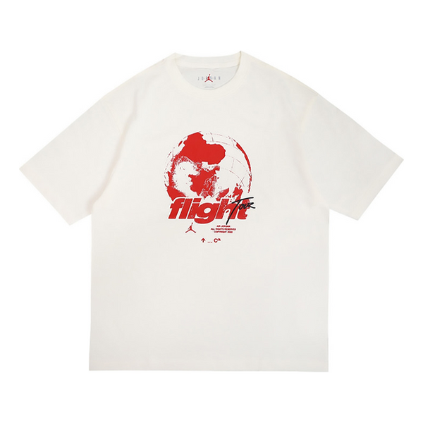 Футболка Nike Jordan Flight Heritage 85 T-Shirt 'White', белый футболка men s jordan flight essentials white t shirt dz7314 100 белый