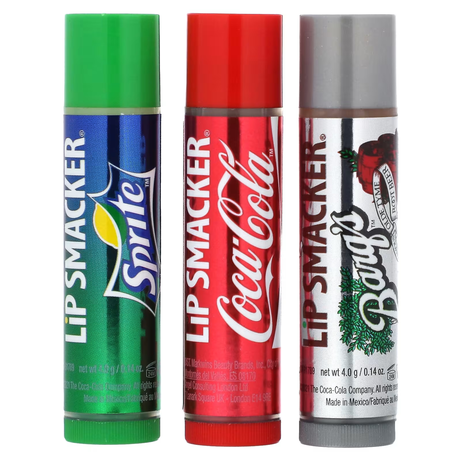 Бальзам для губ Lip Smacker Coca Cola Trio Pack бальзамы для губ rainbow с высоким вкусом набор 2 пакета townley girl