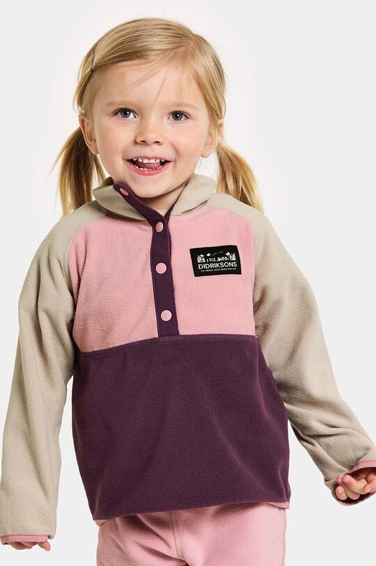 

Детская толстовка Didriksons MONTE KIDS HALF BUTT, фиолетовый