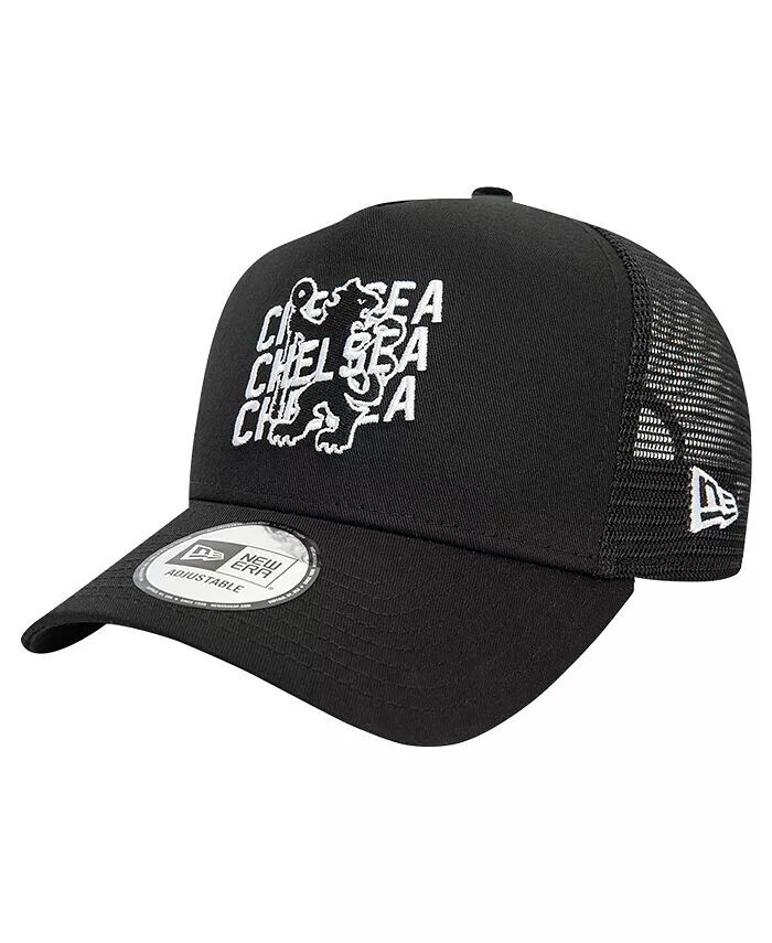 

Мужская черная регулируемая кепка Chelsea с надписью Chelsea A-Frame Trucker 9FORTY New Era, черный