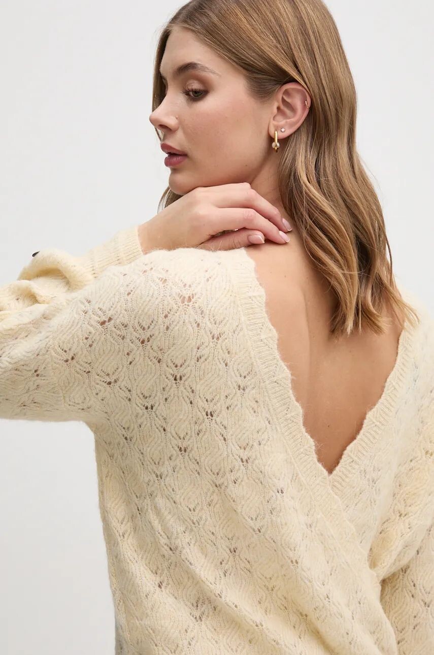 

Свитер из смесовой шерсти Pepe Jeans HELEN WRAP, бежевый