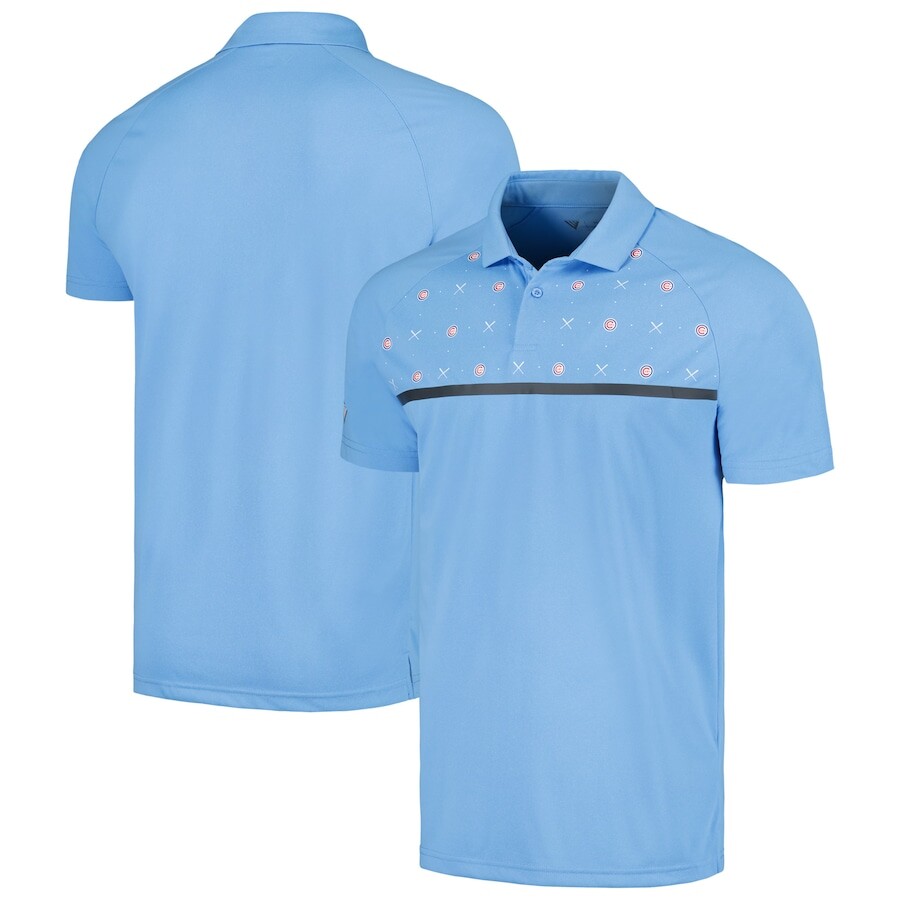 

Поло с коротким рукавом Levelwear Chicago Cubs, синий