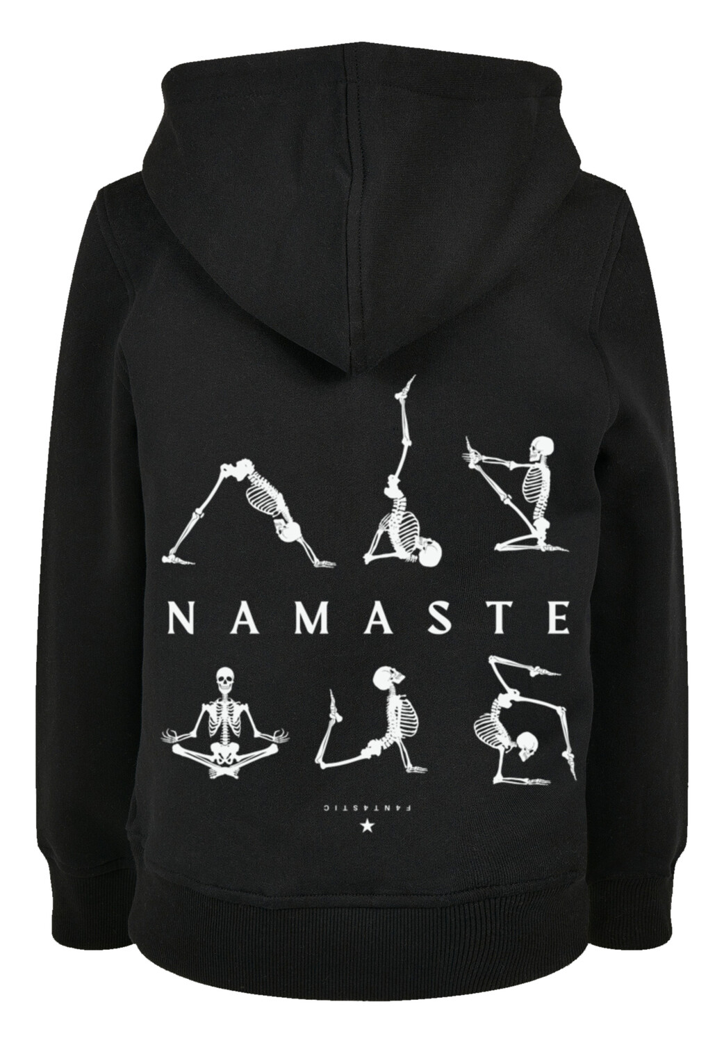 

Пуловер F4NT4STIC Basic Kids Hoodie Namaste Yoga Skelett Halloween, черный