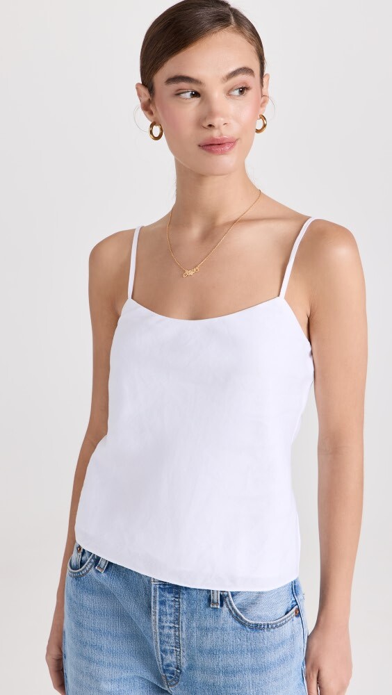 

Топ Reformation Andrea Linen, белый