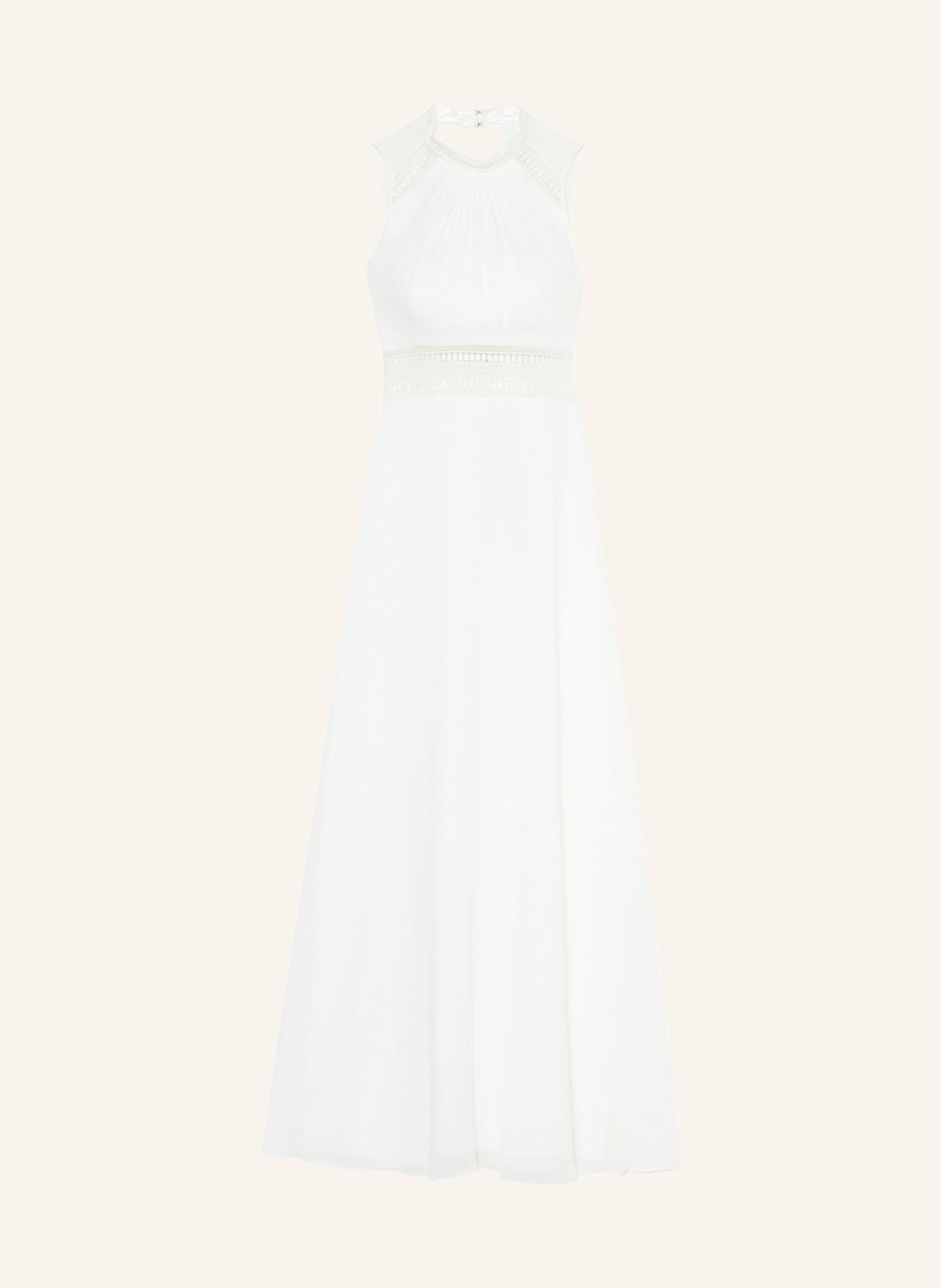 Платье VM VERA MONT mit Häkelspitze, белый