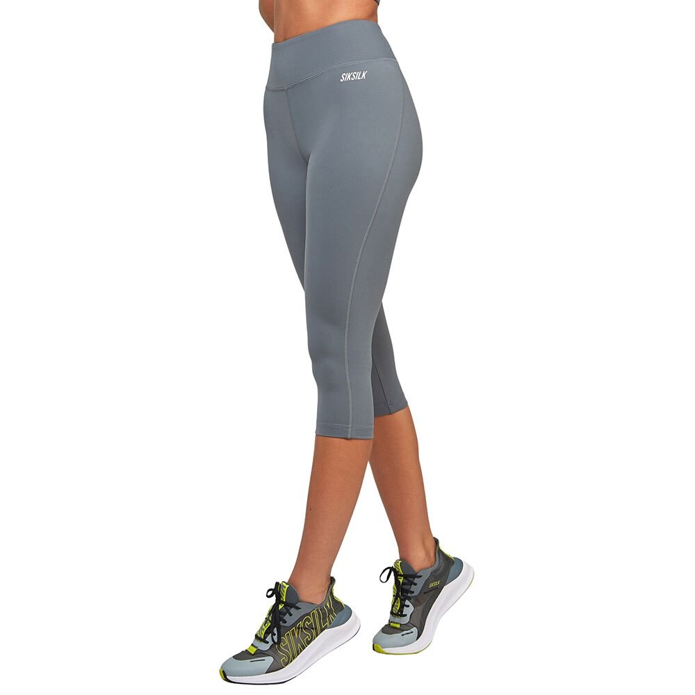 

Леггинсы Siksilk Sports Essentials Capri, серый