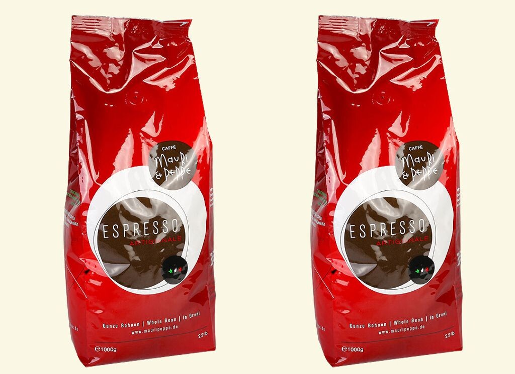 

Mauri&Peppe Эспрессо 2x 1кг Кофе в зернах Кофе Капучино Латте Маккиато Mauri Peppe