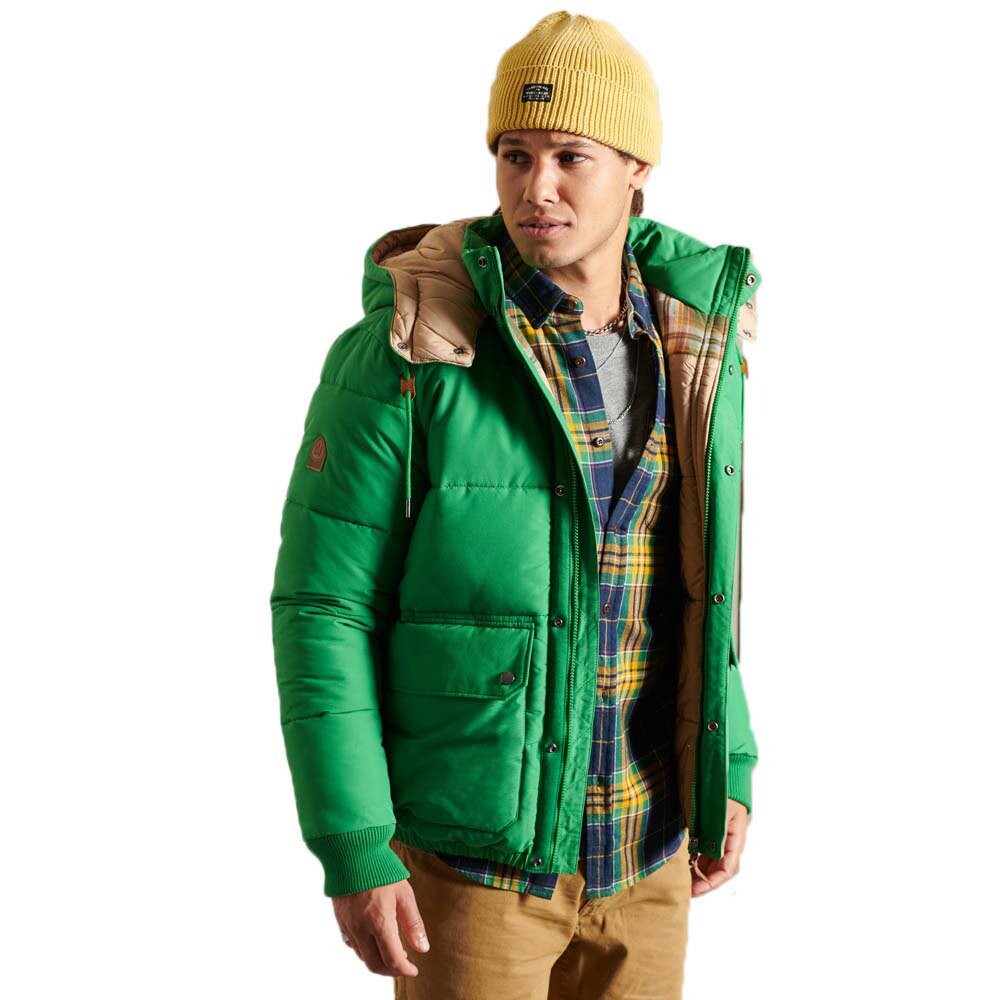 

Куртка Superdry Mountain Puffer, зеленый