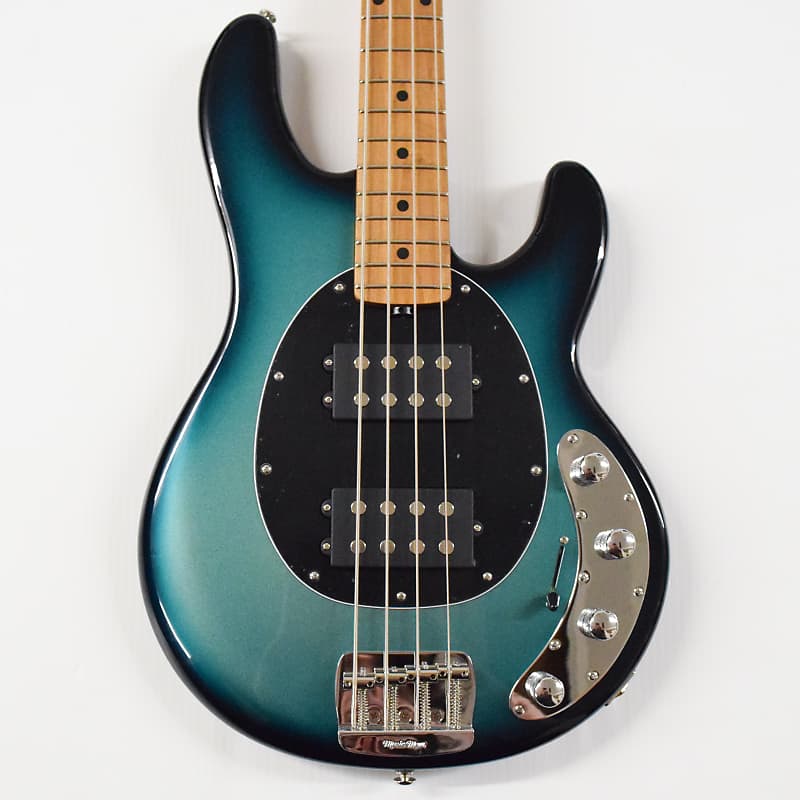 басс гитара ernie ball music man stingray special h 4 string sea breeze Басс гитара Ernie Ball Music Man StingRay Special HH Bass Guitar - Frost Green Pearl with Maple Fingerboard
