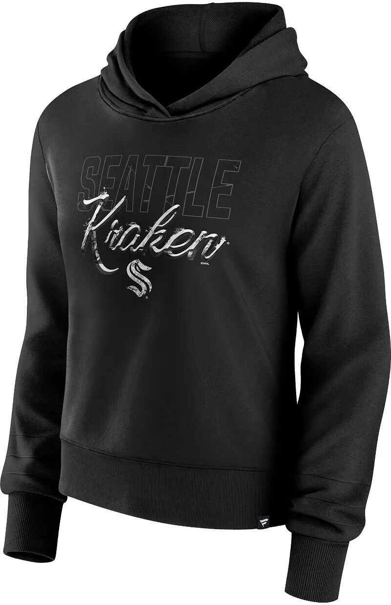 

Женский черный пуловер с капюшоном НХЛ Seattle Kraken Iced Out