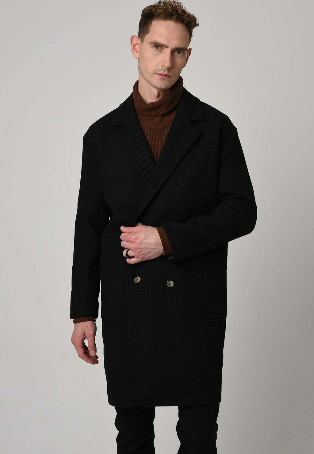 Классическое пальто Antioch, черный классическое пальто herringbone antioch коричневый