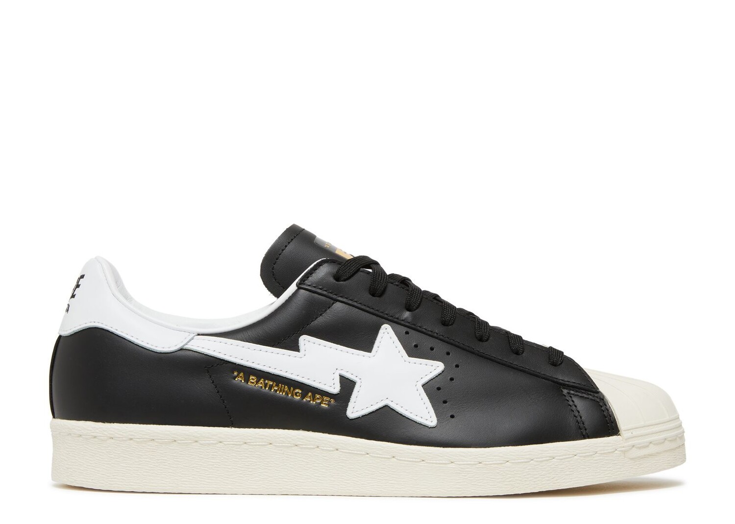 

Кроссовки adidas Bape X Superstar 'Black', черный, Черный;серый