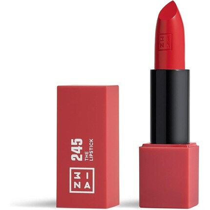 

Макияж The Lipstick 245 Розово-красная помада с витамином Е и маслом ши Стойкий цвет губ Матовый финиш Кремовая текстура Веганский Без жестокости, 3Ina