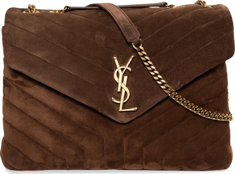 

Сумка через плечо Saint Laurent Loulou Medium 'Bark Brown', коричневый