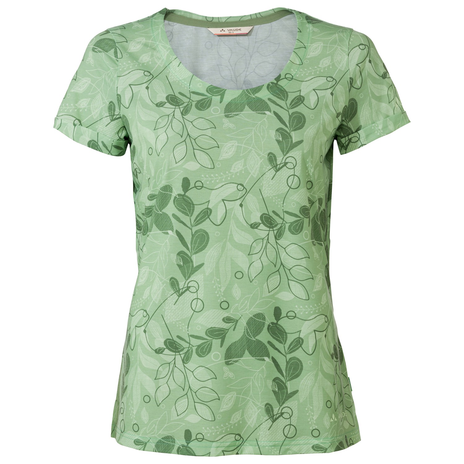 Функциональная рубашка Vaude Women's Skomer AOP, цвет Willow Green