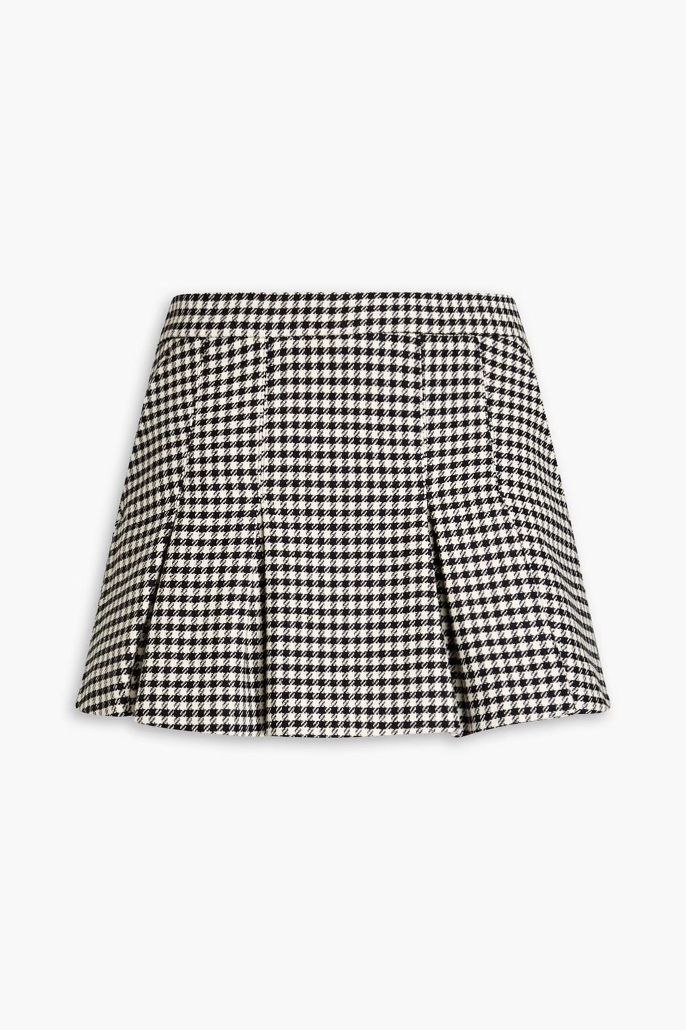 

Твидовые шорты с эффектом юбки и плиссировкой в ​​ломаную клетку Redvalentino, черный