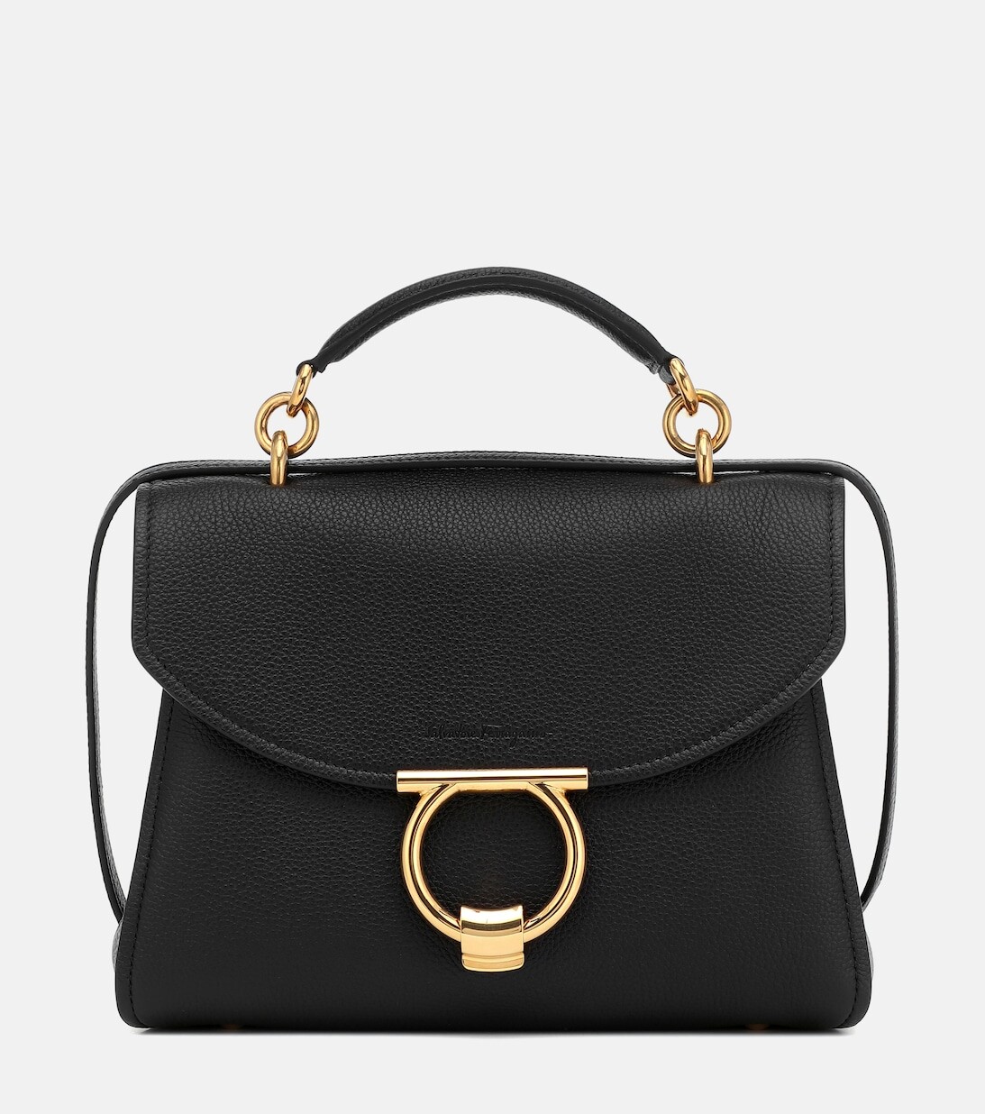 

Кожаная сумка через плечо Margot среднего размера Ferragamo, черный