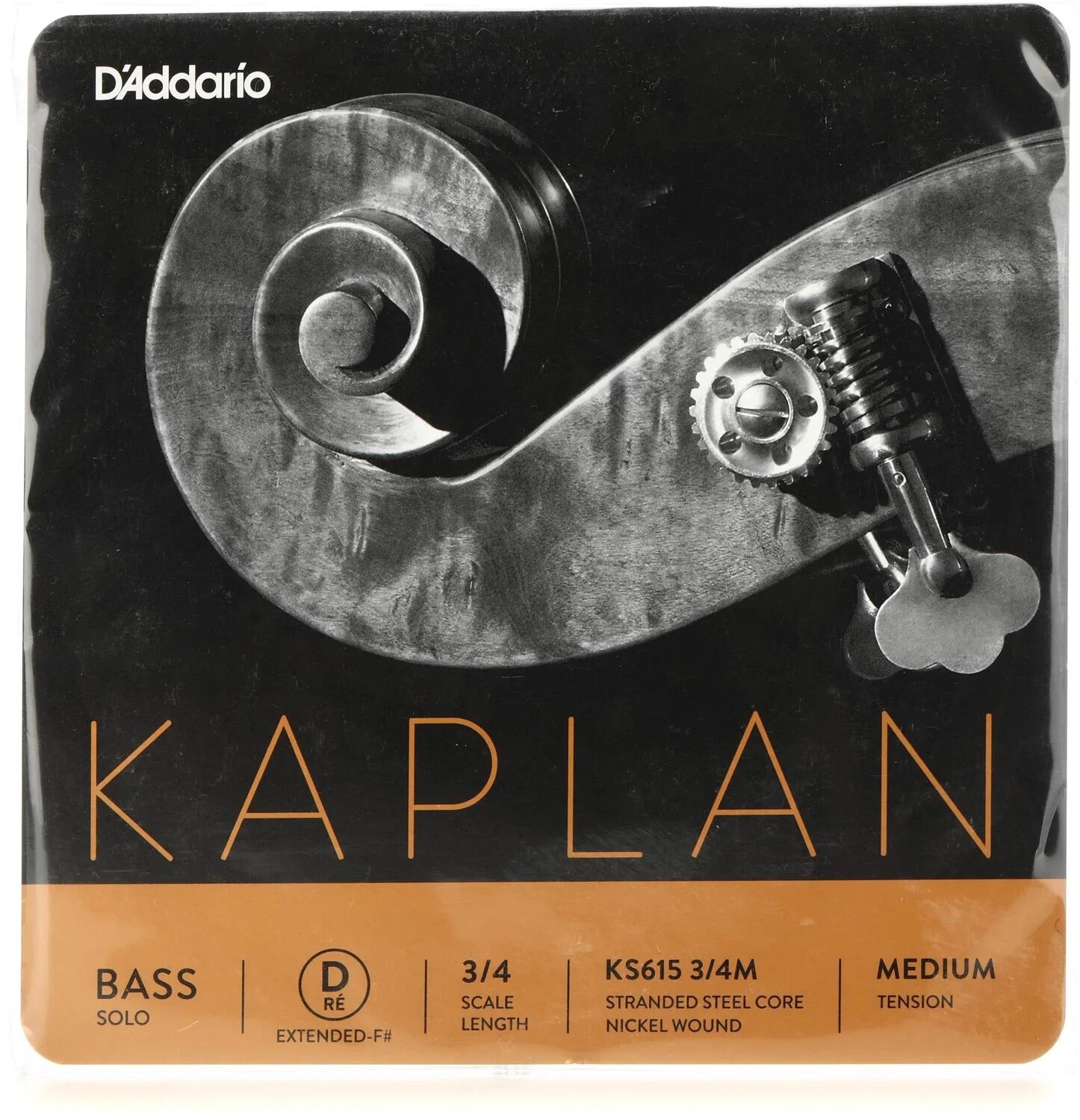 

D'Addario KS615 Kaplan Solo Double Bass Удлинительная струна D - размер 3/4