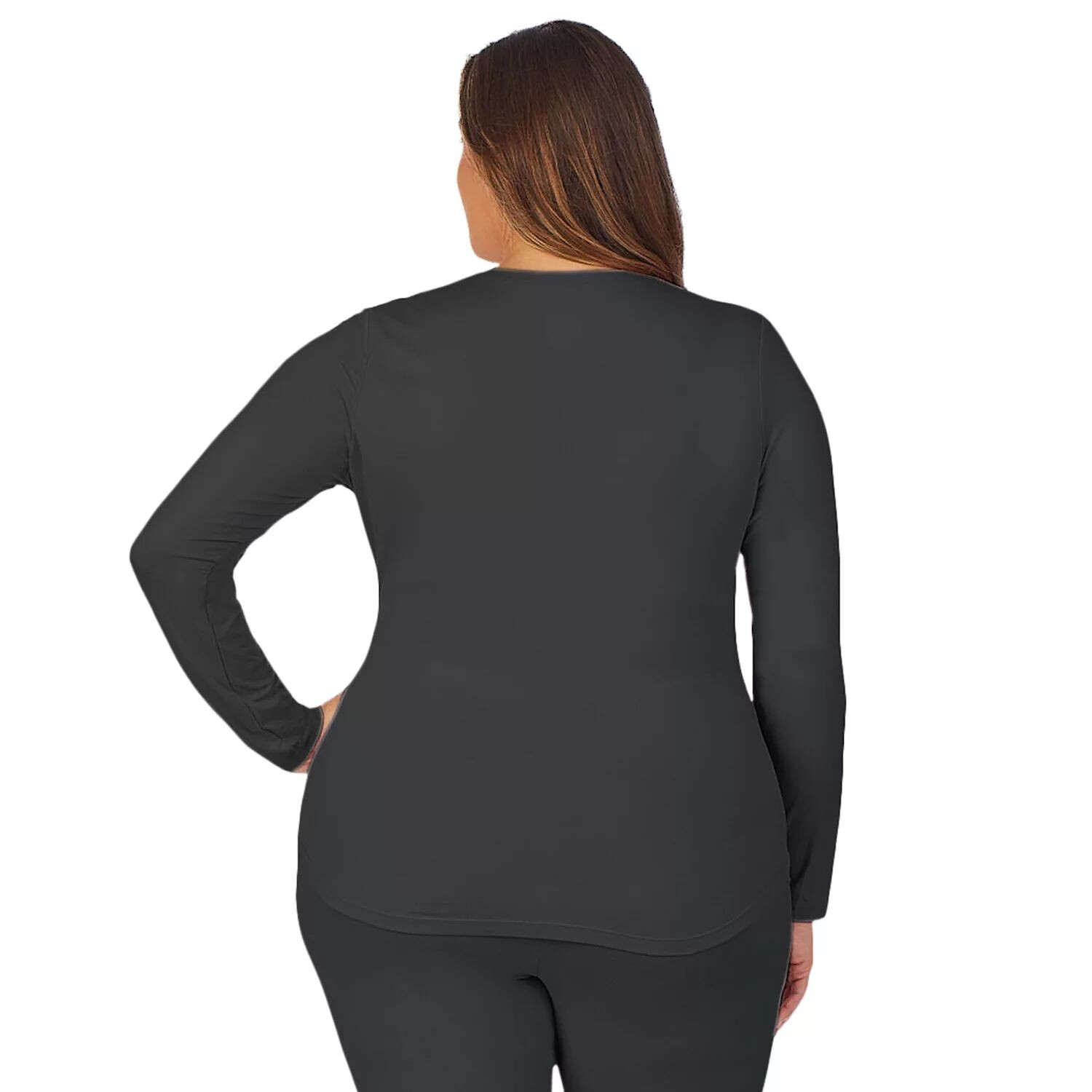 

Плюс размер Cuddl Duds Under Scrubs Топ с круглым вырезом Cuddl Duds, белый