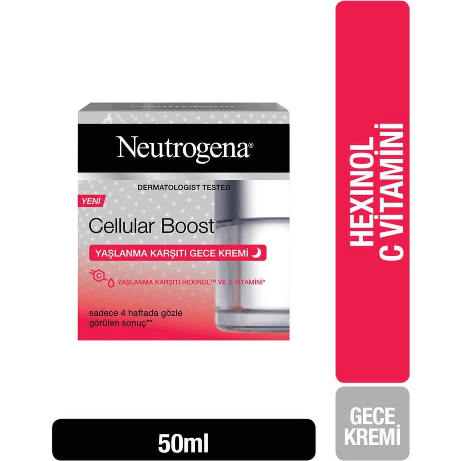 цена Ночной крем Neutrogena Cellular Boost антивозрастной, 50 мл