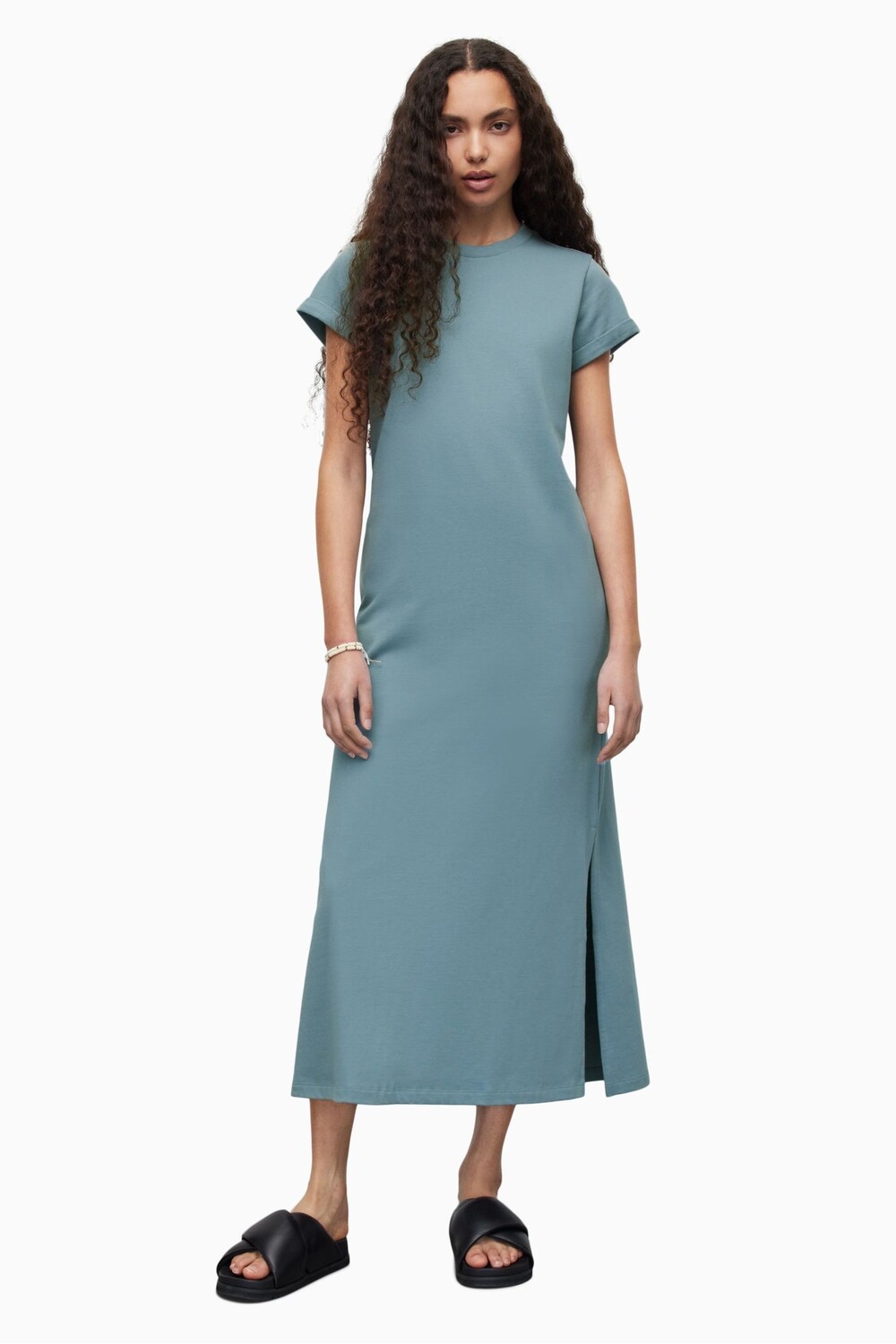 

Синее платье макси AllSaints Anna All Saints, синий
