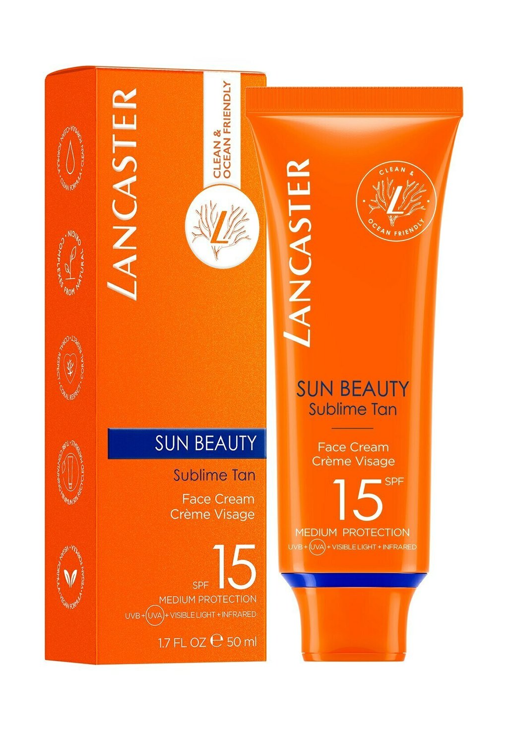 Крем солнцезащитный Lancaster Beauty Sun Beauty Gesichtscreme Spf 15 Lancaster Beauty, цвет transparent