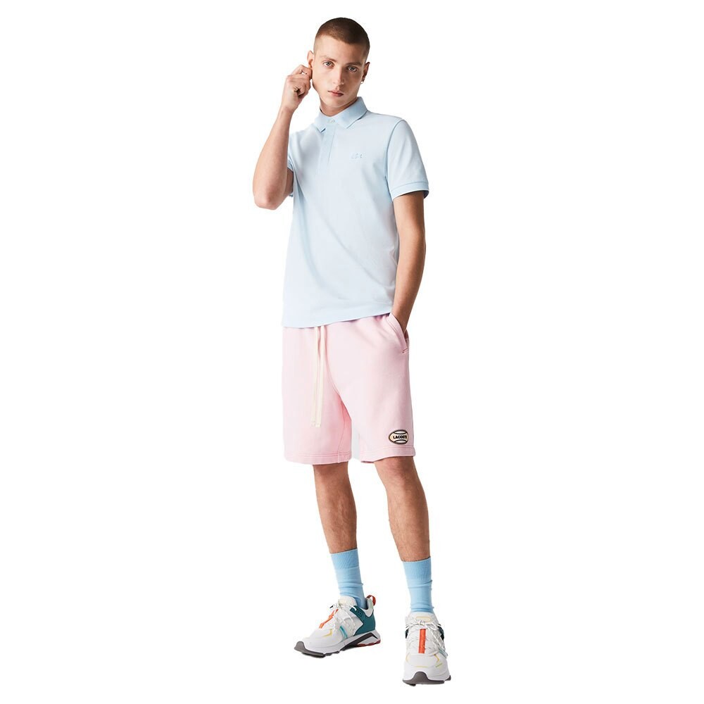 

Поло с коротким рукавом Lacoste Paris Regular Fit Stretch Cotton Piqué, синий