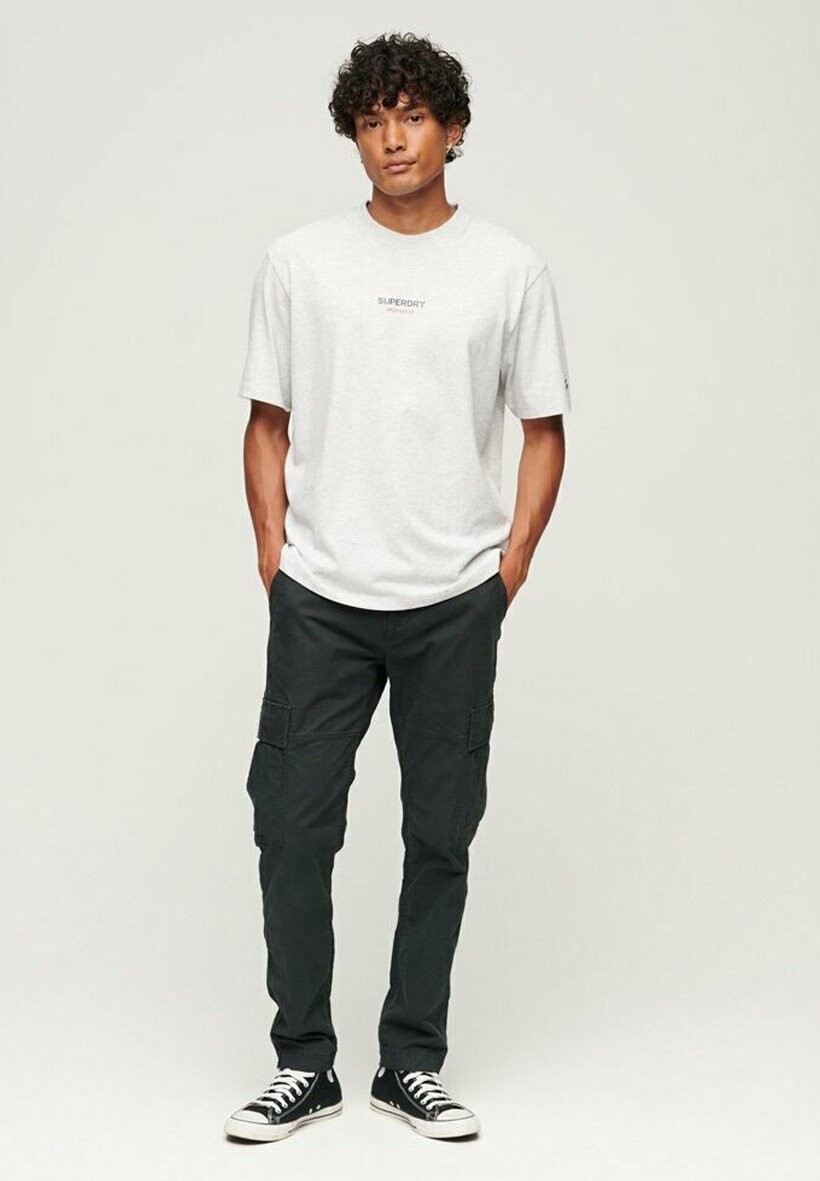 

Футболка базовая Superdry, цвет cadet grey marl