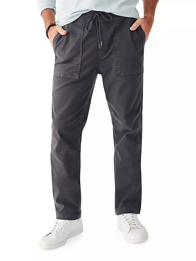 

Брюки путешественника на шнурке Faherty Brand, черный