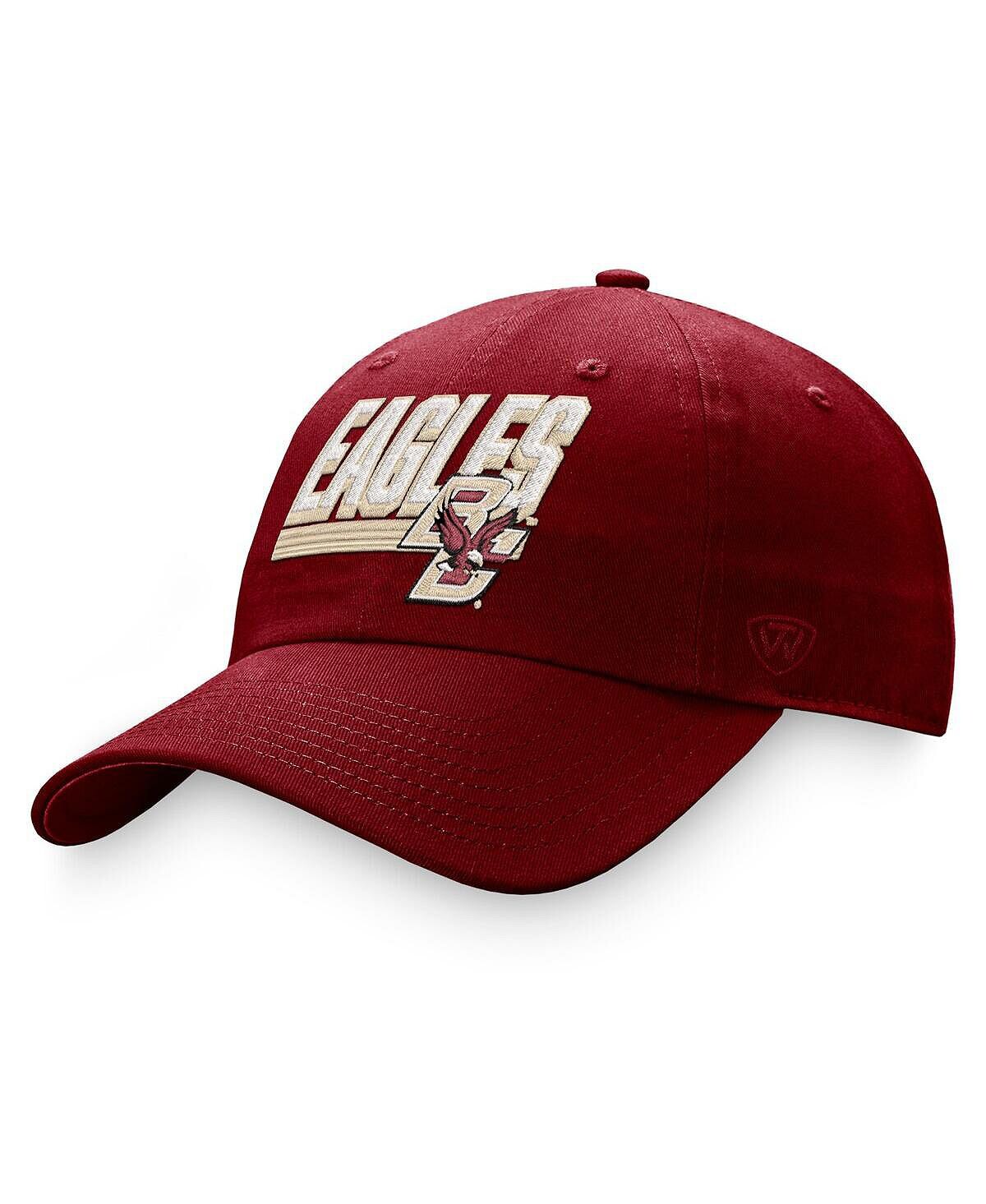 

Мужская бордовая регулируемая шляпа Boston College Eagles Slice Top of the World