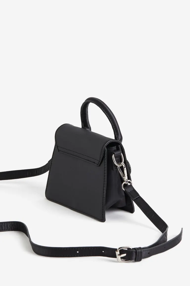 

Мини-сумка indy bow в цвете black diamond H&M, черный