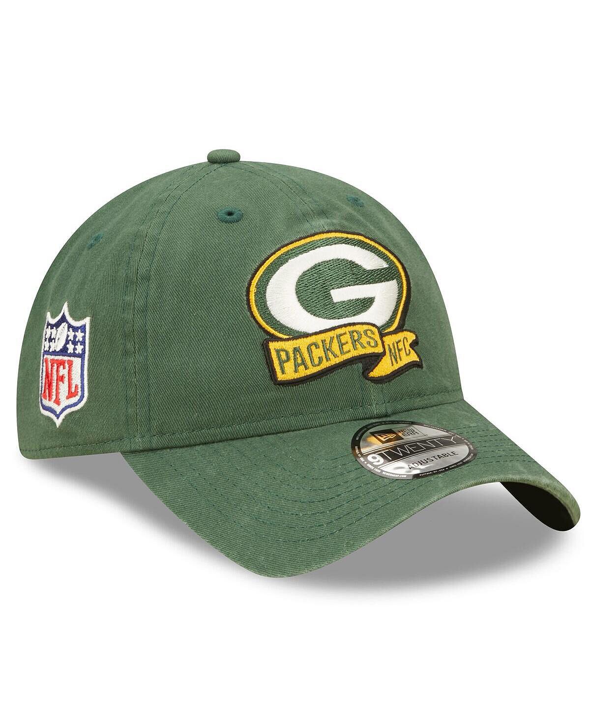 

Мужская зеленая регулируемая кепка Green Bay Packers OTC 2022 Sideline 9TWENTY New Era