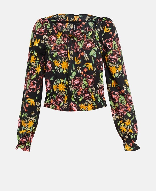 

Топ с длинными рукавами Vero Moda, черный