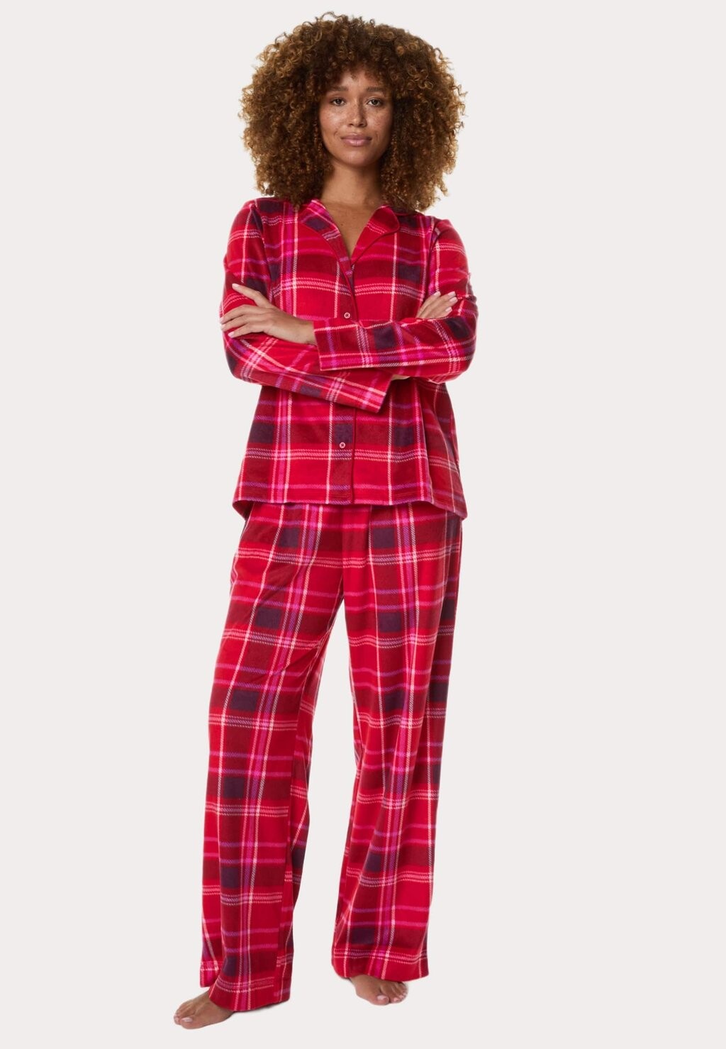 

Пижамный комплект SET Marks & Spencer, цвет Mottled Red