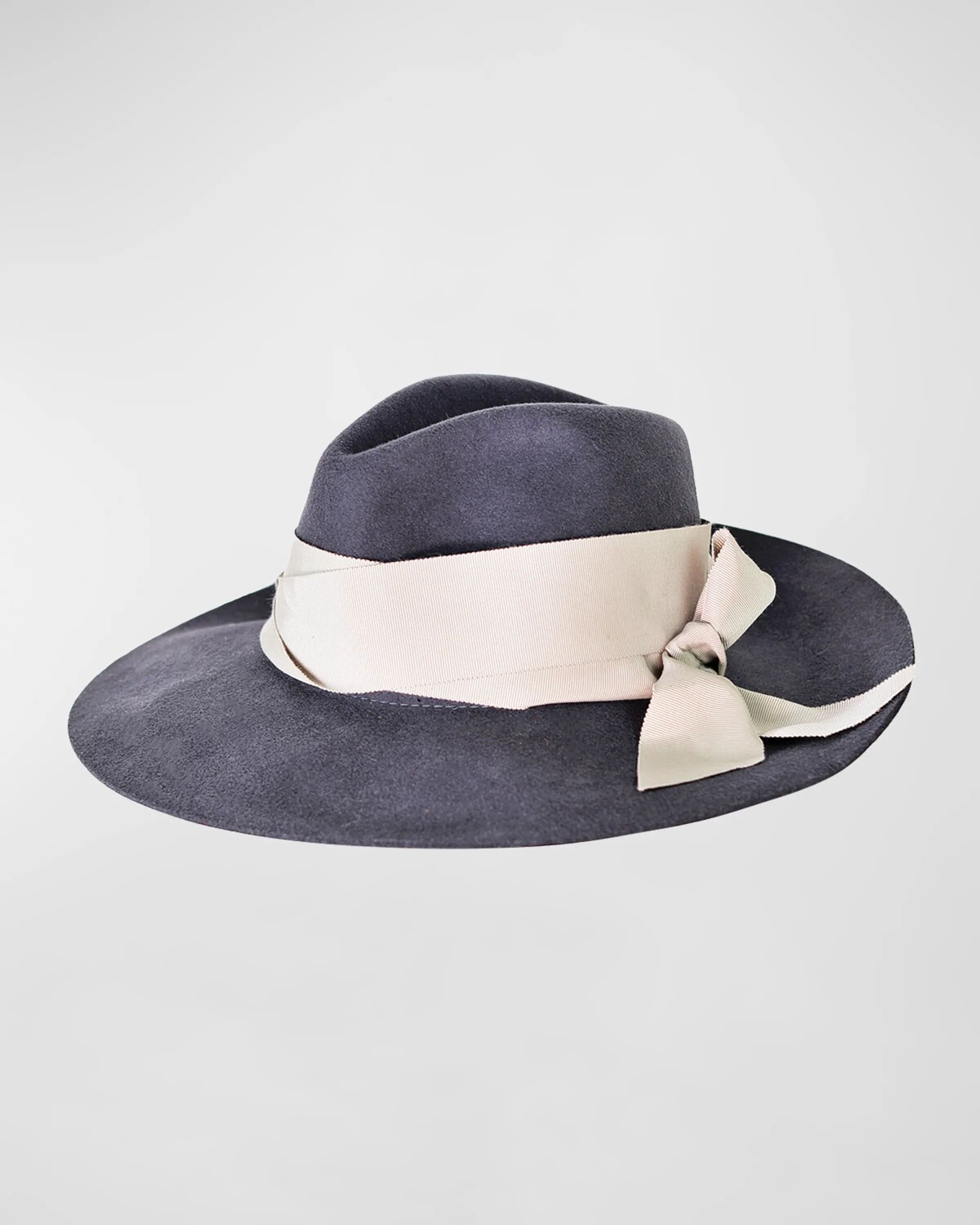 

Шляпа Федора из валяной шерсти Sensi Studio, цвет Khaki Grey