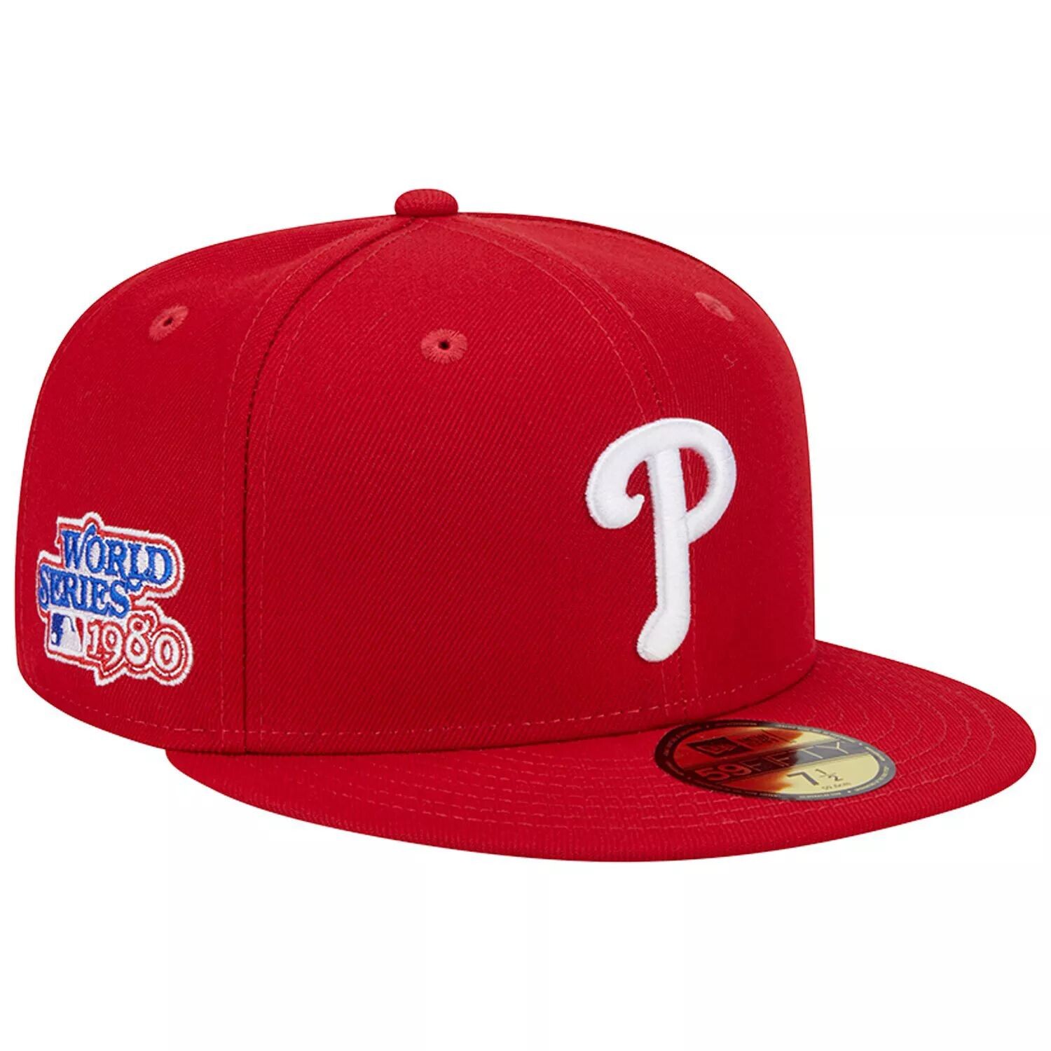 

Мужская облегающая шляпа New Era Red Philadelphia Phillies 1980 World Series Team цвета 59FIFTY