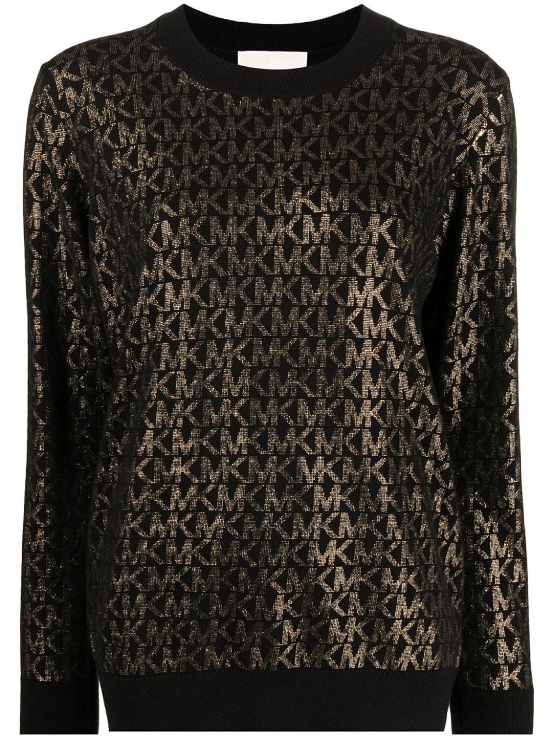 

Джемпер с логотипом и эффектом металлик Michael Kors, черный
