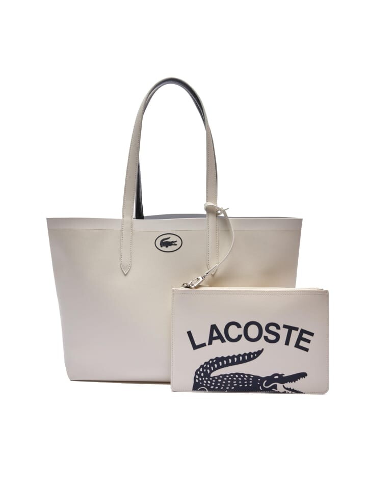 

Наплечная сумка Lacoste, черный/белый