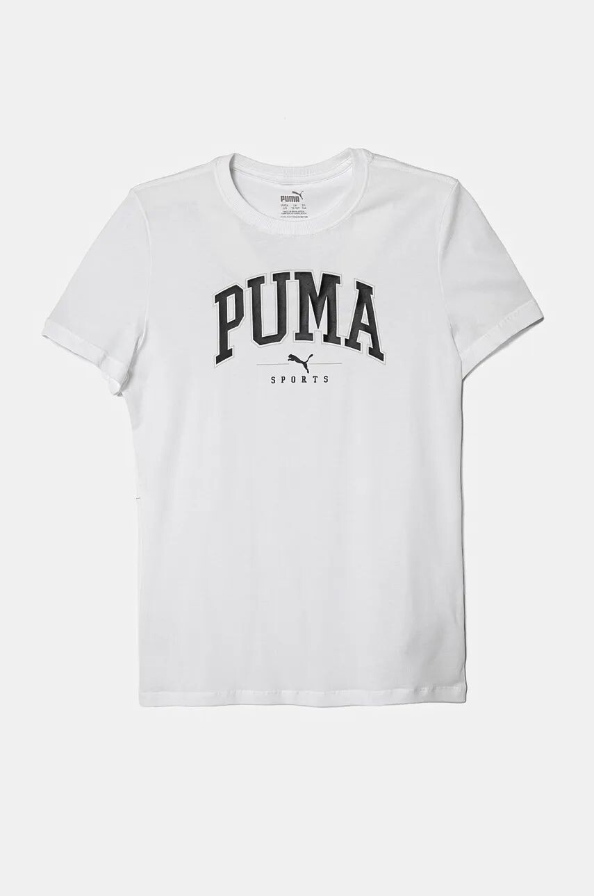 

Детская хлопковая футболка Puma SQUAD Tee, белый