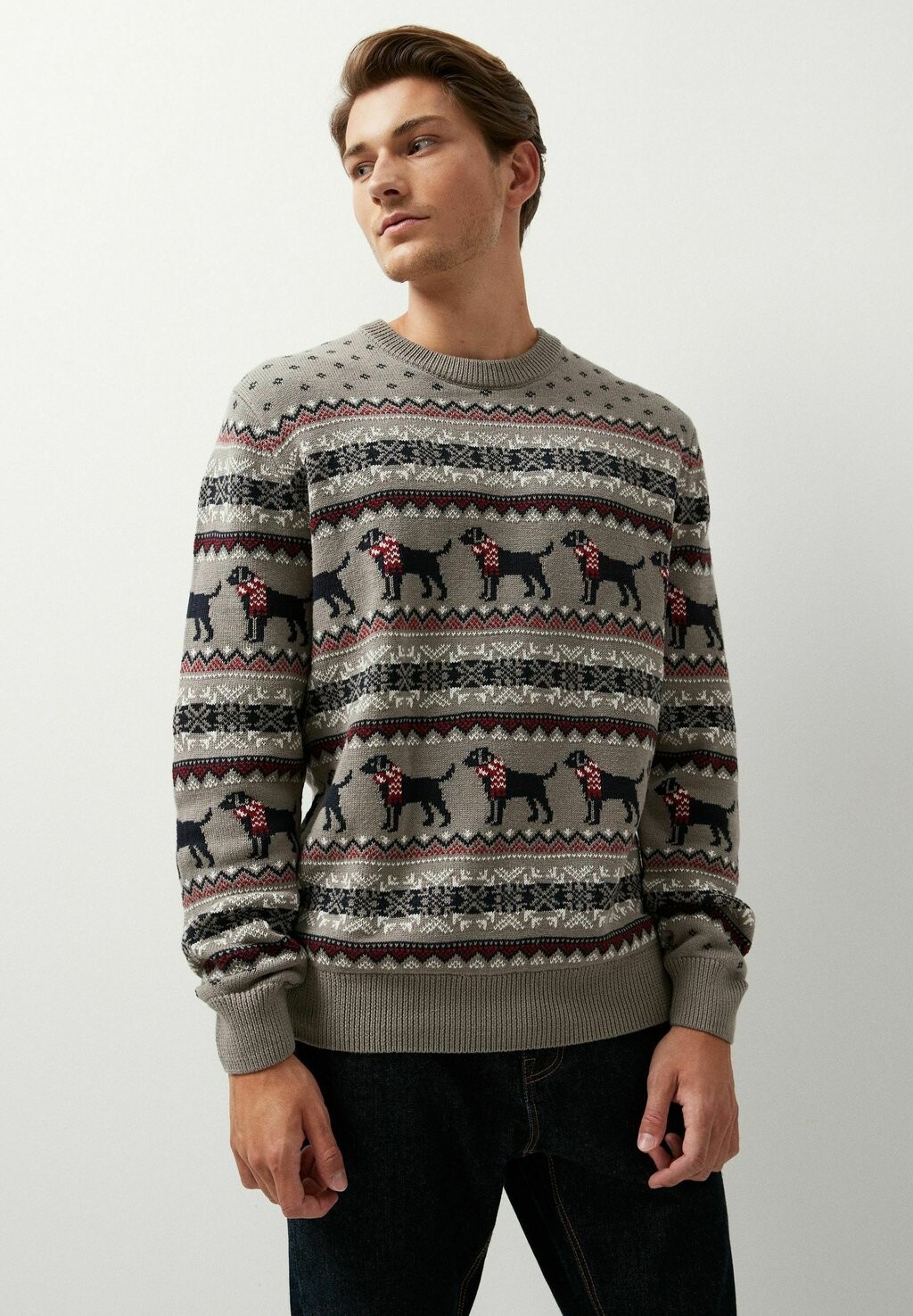 

Вязаный свитер CHRISTMAS Next, цвет dark grey dog wrap