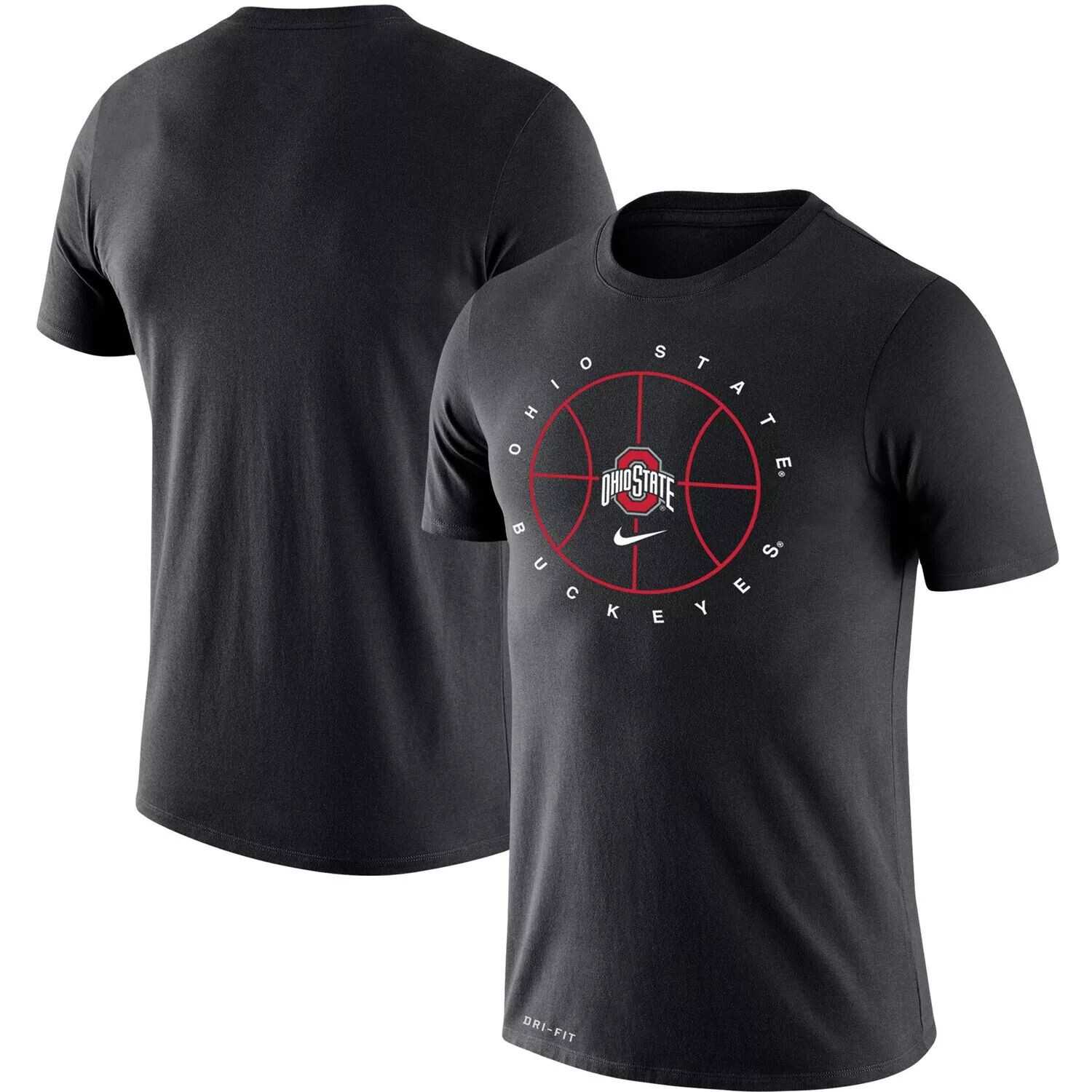 

Мужская черная футболка Ohio State Buckeyes Basketball Icon Legend Performance Nike