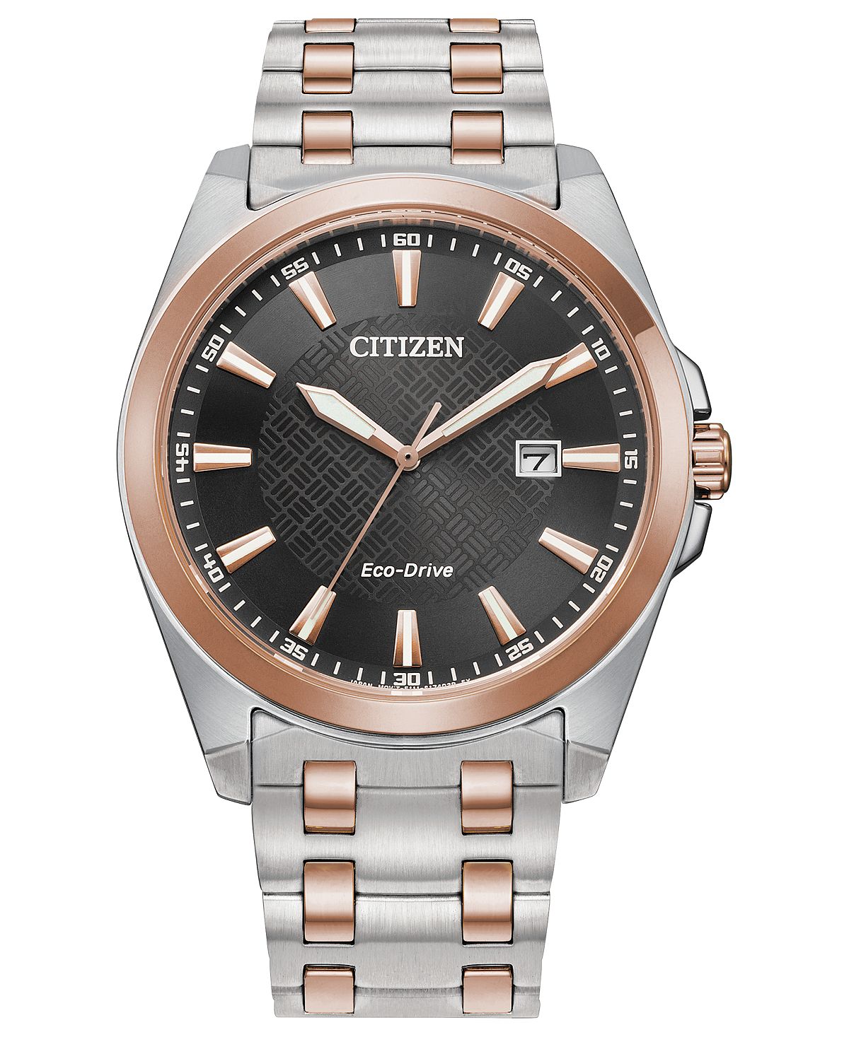 цена Eco-Drive Мужские двухцветные часы Corso с браслетом из нержавеющей стали, 41 мм Citizen