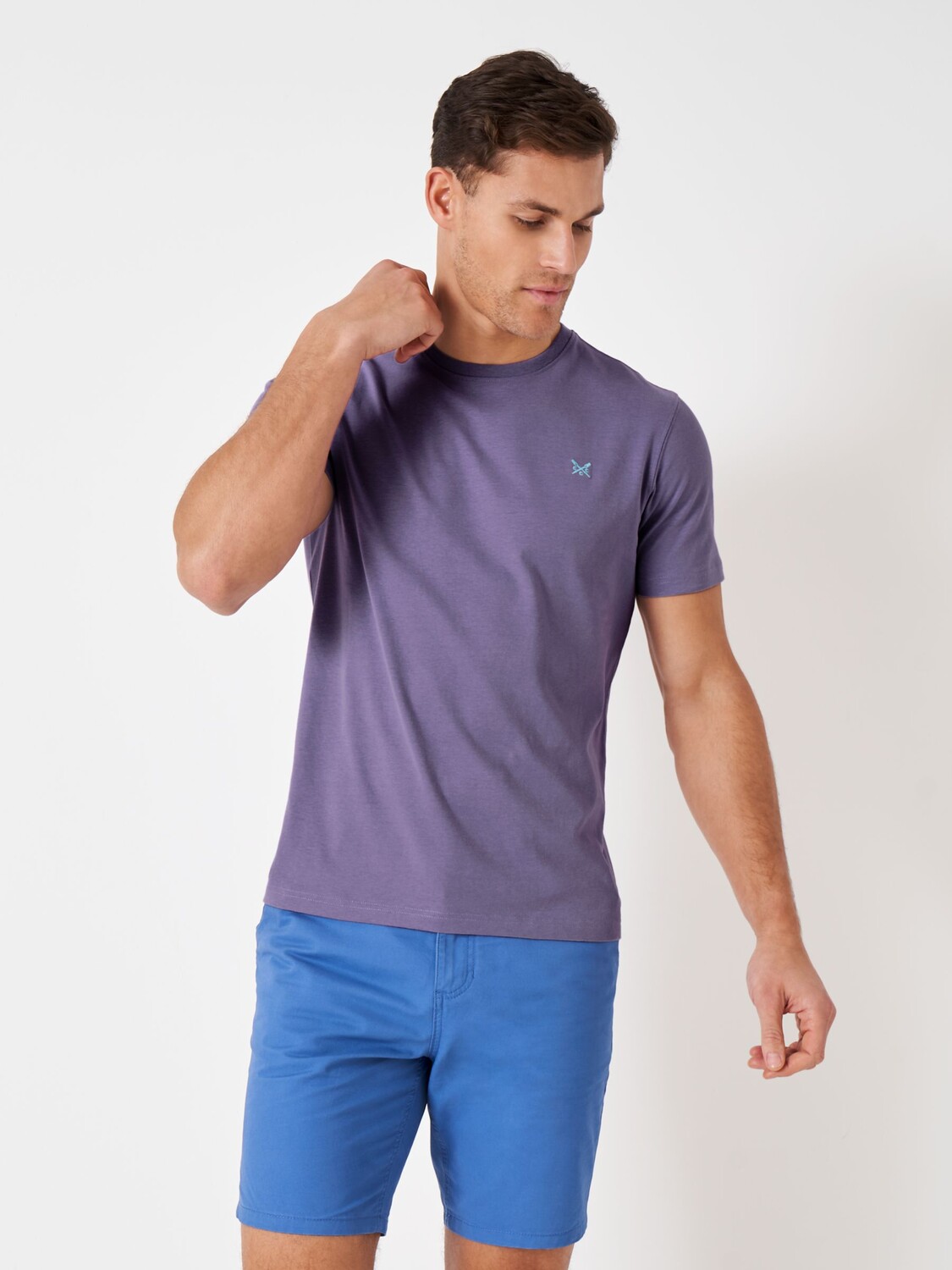 

Классическая футболка с круглым вырезом Crew Clothing, сиреневый