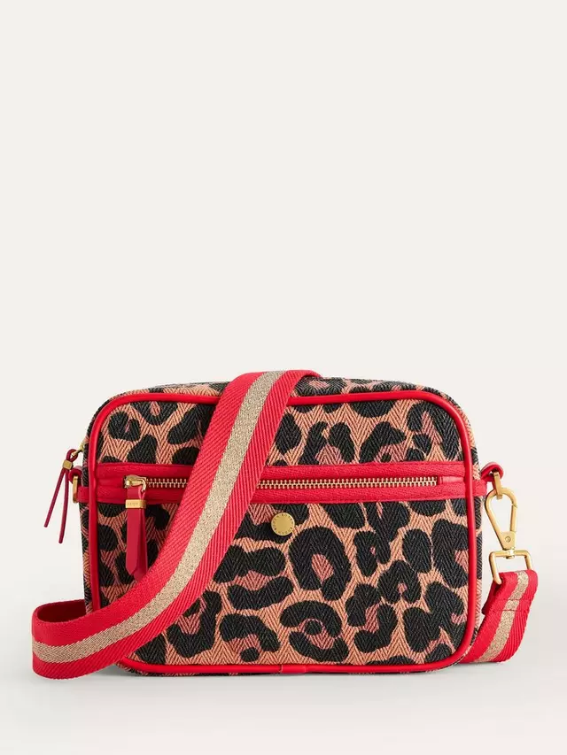 

Сумка кросс-боди Boden Leopard Print Canvas, разноцветный