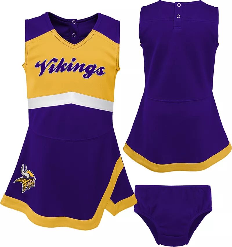 Nfl Team Apparel Платье для малышей Minnesota Vikings Cheer Dress