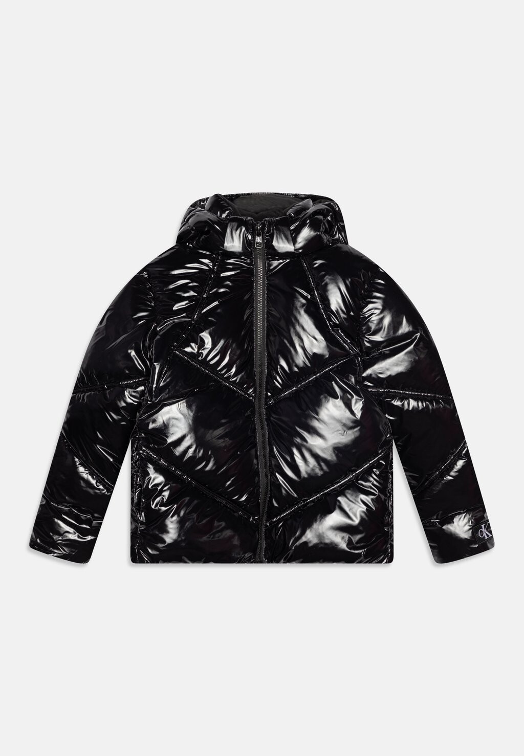 

Зимняя куртка GLOSSY CUT SEAMS PUFFER Calvin Klein Jeans, цвет black