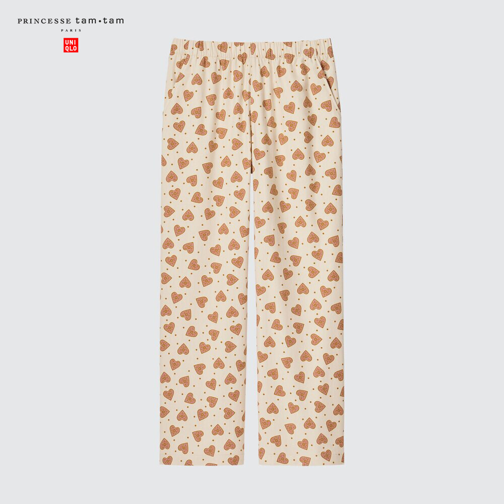 

Брюки Uniqlo фланелевые эластичные из коллаборации с дизайнером, светло-бежевый