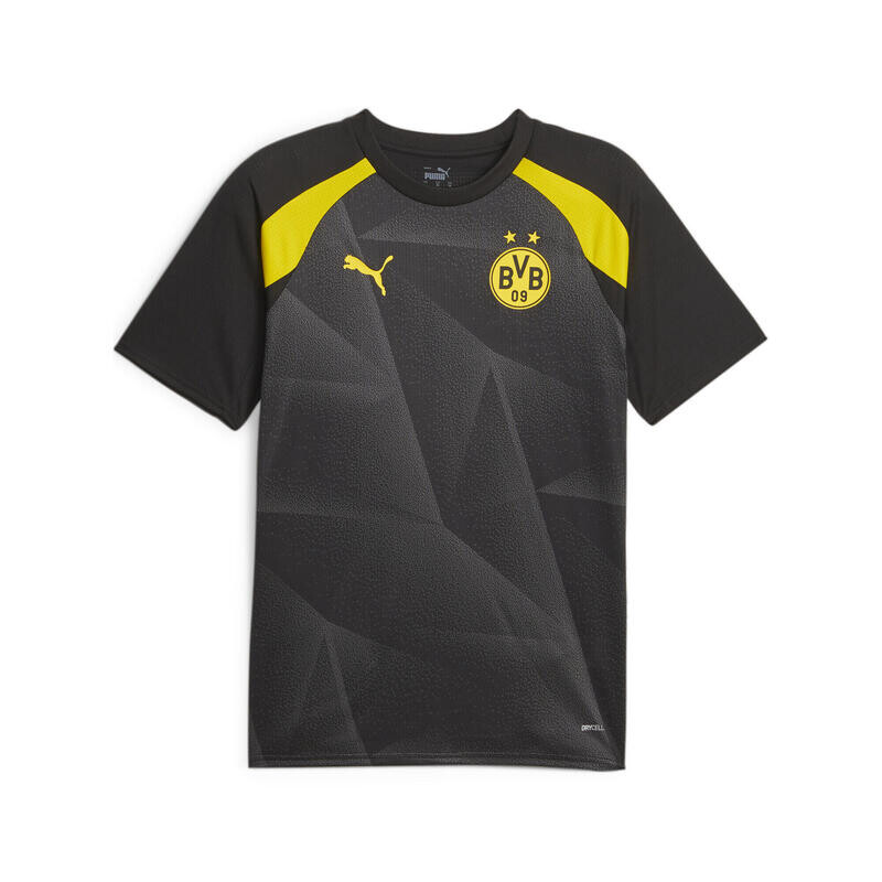 

Мужская предматчевая футбольная майка Боруссия Дортмунд PUMA Black Cyber Yellow